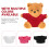 4Pcs Blank T-Shirt For 10Cm Stuffed Bear - Replaceable Clothing 9