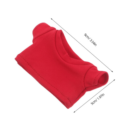 4Pcs Blank T-Shirt For 10Cm Stuffed Bear - Replaceable Clothing 2