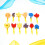 12 Pièces Ensemble Brosse Éponge Peinture Pour Enfants 8