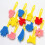 12 Pièces Ensemble Brosse Éponge Peinture Pour Enfants 5
