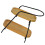 3Pcs Mini House Storage Rack Shelf Mini Furniture Accessory 3