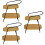 3Pcs Mini House Storage Rack Shelf Mini Furniture Accessory 9