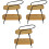 3Pcs Mini House Storage Rack Shelf Mini Furniture Accessory 5
