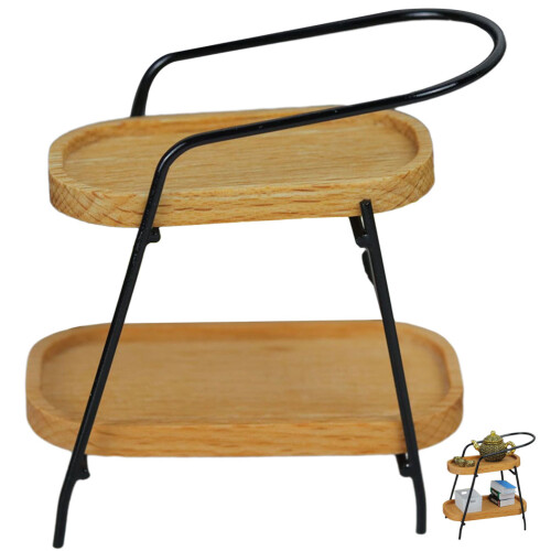 3Pcs Mini House Storage Rack Shelf Mini Furniture Accessory 1