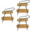 3Pcs Mini House Storage Rack Shelf Mini Furniture Accessory 8