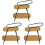 3Pcs Mini House Storage Rack Shelf Mini Furniture Accessory 4