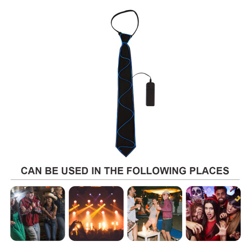 1Pc Led Tie Halloween Costume Accessory Party Decoration 1