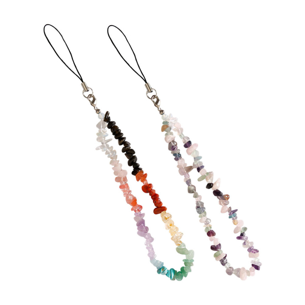 4 Pcs Anti Skid Beaded Chain Wear Resistant Phone Lanyard Charms 3560796615958