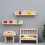 Tiny Wall Mount Wooden Shelf Decor Mini House Wall Stand Craft 10