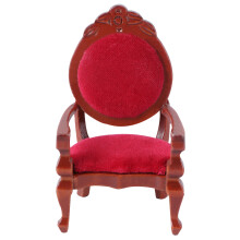 2 Pcs Mini Wooden Chair Ornament Model Furniture