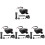 4Pcs Motorcycle Phone Charger USB Type-C Dual Port Handlebar Mount 2
