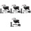 4Pcs Motorcycle Phone Charger USB Type-C Dual Port Handlebar Mount 3