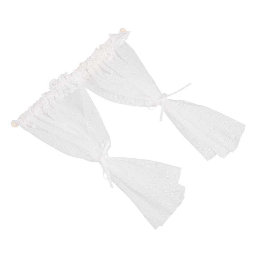 Photos - Other Toys 2Pcs Mini Dollhouse Curtain Decoration For Diy House Layout