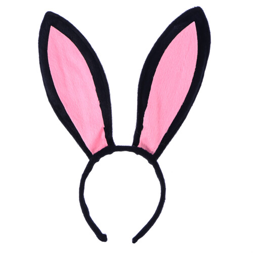 Fluffy Plush Bunny Ears Headband For Christmas Easter Party