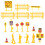 108Pcs Traffic Signs Playset For Role-Playing And Learning Rules 8