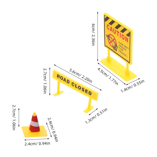 108Pcs Traffic Signs Playset For Role-Playing And Learning Rules 2