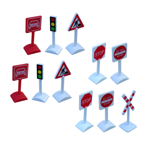 11 Pièces Jouets Éducatifs Panneaux De Routière 2