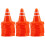 50Pcs Mini Traffic Cones Simulation Safety Roadblocks Sign Models 1