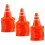 50Pcs Mini Traffic Cones Simulation Safety Roadblocks Sign Models 10
