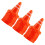 50Pcs Mini Traffic Cones Simulation Safety Roadblocks Sign Models 4
