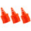 50Pcs Mini Traffic Cones Simulation Safety Roadblocks Sign Models 6