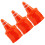 50Pcs Mini Traffic Cones Simulation Safety Roadblocks Sign Models 3