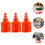 50Pcs Mini Traffic Cones Simulation Safety Roadblocks Sign Models 9