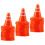 50Pcs Mini Traffic Cones Simulation Safety Roadblocks Sign Models 2
