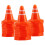 50Pcs Mini Traffic Cones Simulation Safety Roadblocks Sign Models 5