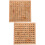 2Pcs Wooden Math Toy Interactive Counting Board For Learning 7