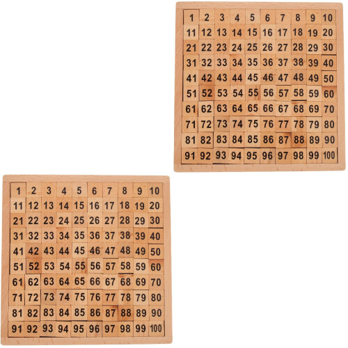 2Pcs Wooden Math Toy Interactive Counting Board For Learning 2