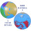 3Pcs 9.82 Inch Inflatable Globe Beach Ball For Teaching And Play 8