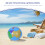 3Pcs 9.82 Inch Inflatable Globe Beach Ball For Teaching And Play 9