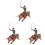 3 Sets Bullfighting Model Cowboy Spanish Toy Realistic Statue 4
