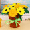 5 Sets Nonwovens Flower Craft Kits For Kids 3