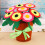 5 Sets Nonwovens Flower Craft Kits For Kids 6