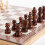 One Set Folding Wooden International Chess Kit 10