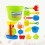 1Set Strandspielzeug Set Vielseitig Bunt Kinder Sand Eimer 6