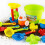 1Set Strandspielzeug Set Vielseitig Bunt Kinder Sand Eimer 5