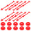 10Pcs Board Game Arrows Red Plastic Turntable Game Pointer for Play 1