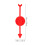 10Pcs Board Game Arrows Red Plastic Turntable Game Pointer for Play 3
