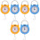 6 Pcs Portable Electric Spring Scales High Precision With Hook 5