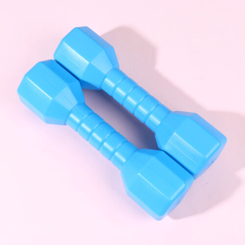 4Pcs Children Octagonal Dumbbell Plastic Exercise Equipment Blue 2