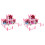 2pcs DIY Castle Model Plastic Dollhouse Puzzle Lights Villa 4