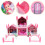 2pcs DIY Castle Model Plastic Dollhouse Puzzle Lights Villa 3