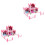 2pcs DIY Castle Model Plastic Dollhouse Puzzle Lights Villa 5