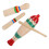 2 Sets Wooden Guiro Percussion Instruments With Sticks 8