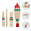 2 Sets Wooden Guiro Percussion Instruments With Sticks 10