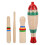 2 Sets Wooden Guiro Percussion Instruments With Sticks 9