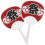 2Pcs Mini Japanese Fan Desktop Decorative Model 9